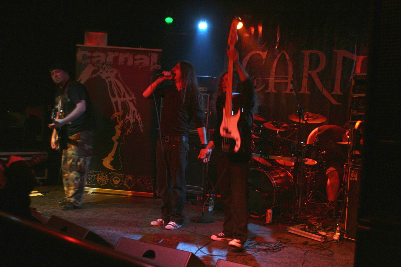 Carnal - koncert: Carnal, Lostbone, J. D. Overdrive ('Bourbon River Re-Creation Tour 2010'), Katowice 'Cogitatur' 11.03.2010
