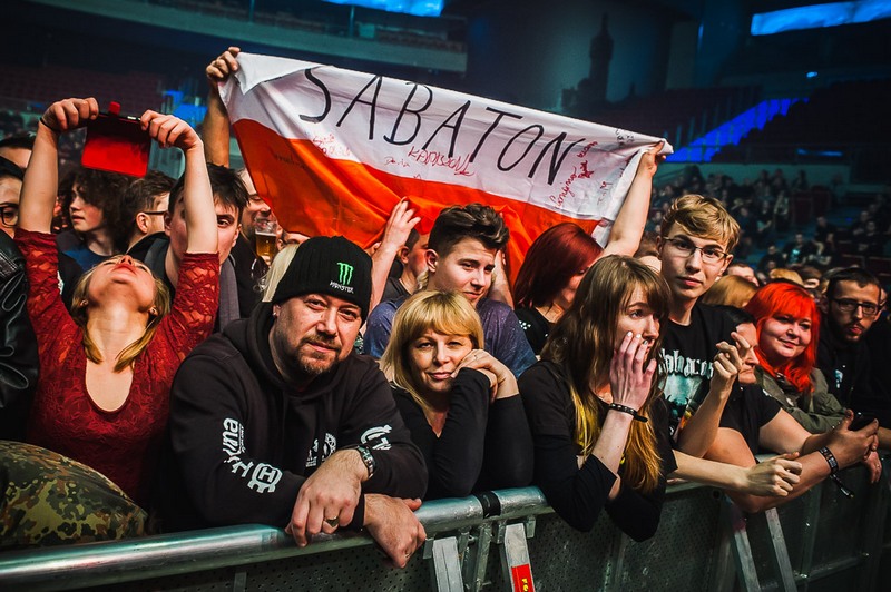 Sabaton - koncert: Sabaton, Sopot 'Ergo Arena' 27.02.2017