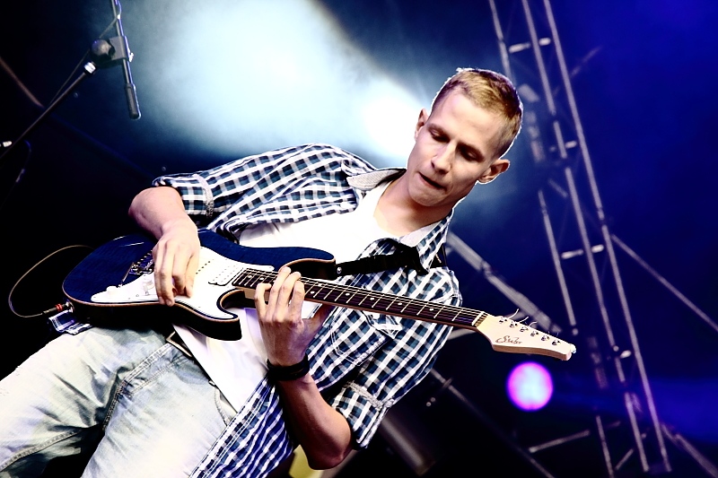 Bartek Woźniak i Daniel Wręczycki - koncert: Mielczarek, Woźniak i Wręczycki ('Solo Życia 2012'), Lublin 31.08.2012