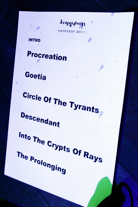 Triptykon - koncert: Triptykon ('Hatefest 2011'), Zlin 'Masters Of Rock Cafe' 8.12.2011