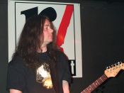 Justin Sullivan - koncert: Justin Sullivan i Dean White (New Model Army), Warszawa 'Riviera-Remont' 20.02.2001