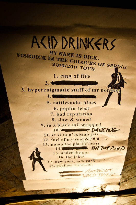 Acid Drinkers - koncert: Acid Drinkers ('Scream Rock Festival 2011'), Warszawa 'Stodoła' 2.04.2011
