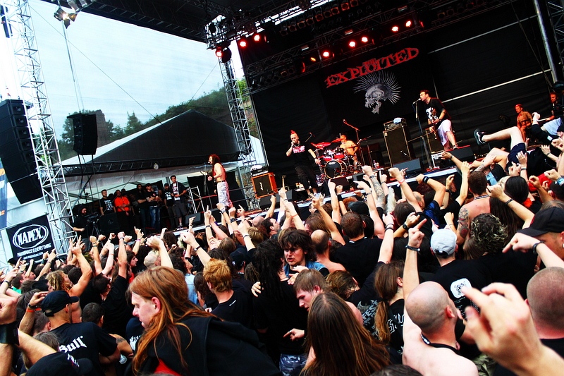 The Exploited - koncert: Exodus, The Exploited ('Brutal Assault 2011'), Jaromer 'Twierdza Josefov' 12.08.2011