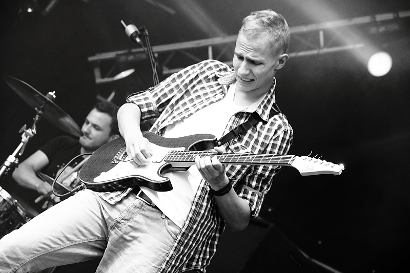 Bartek Woźniak i Daniel Wręczycki - koncert: Mielczarek, Woźniak i Wręczycki ('Solo Życia 2012'), Lublin 31.08.2012