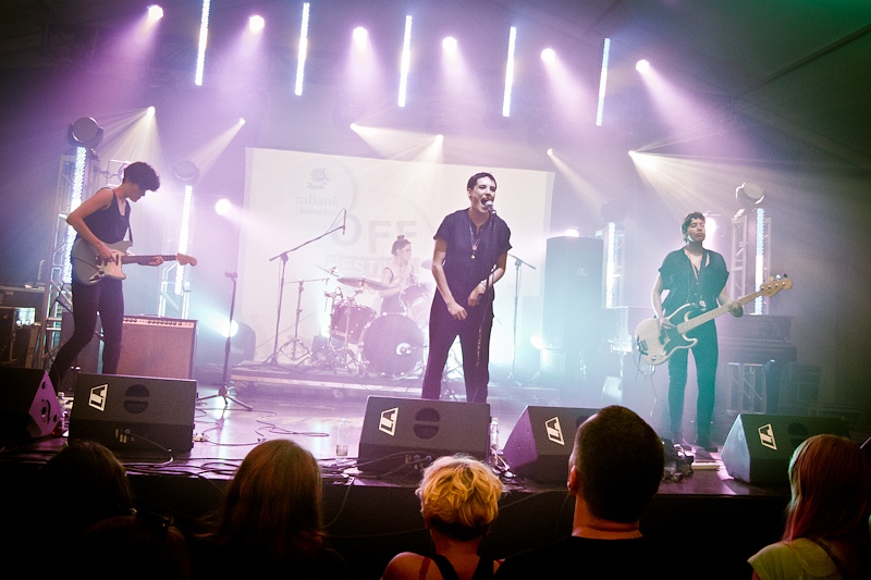 Savages - koncert: Savages ('Off Festival 2012'), Katowice 3.08.2012