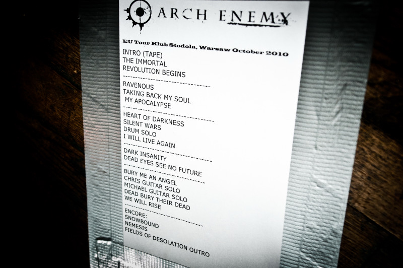 Arch Enemy - koncert: Arch Enemy, Warszawa 'Stodoła' 26.10.2010