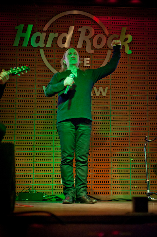 Marek Piekarczyk - koncert: Marek Piekarczyk ('Granie na Żywo'), Warszawa 'Hard Rock Cafe' 19.12.2011