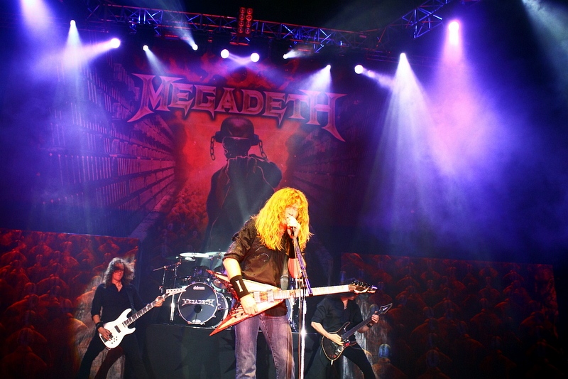 Megadeth - koncert: Megadeth, Praga 'O2 Arena' 10.04.2011