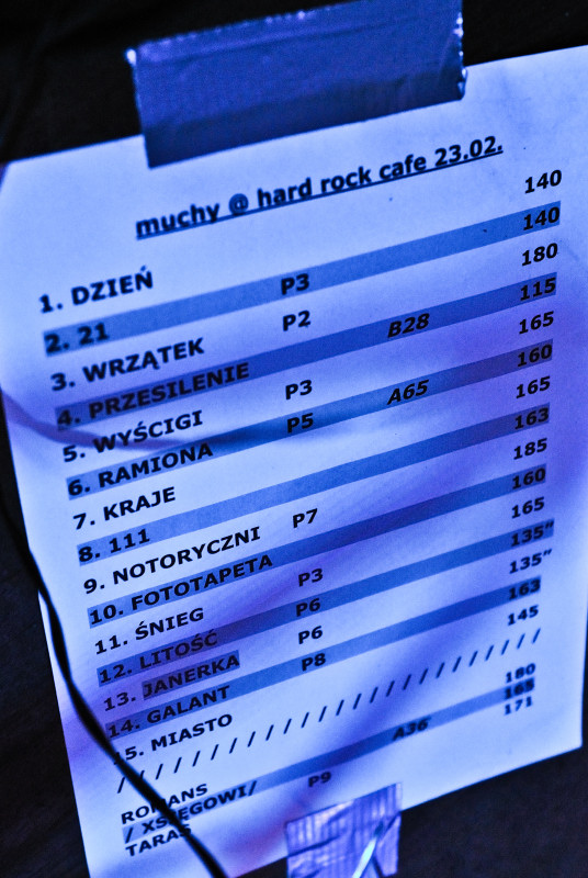 Muchy - koncert: Muchy (Pepsi Rocks!), Warszawa 'Hard Rock Cafe' 23.02.2010