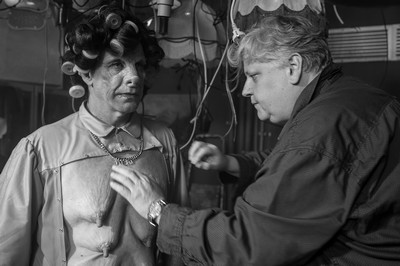 Till Lindemann i Zoran Bihać na planie teledysku do "Praise Abort", fot. z archiwum Zorana Bihaća