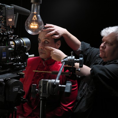 Till Lindemann i Zoran Bihać na planie teledysku do "Ach so gern", fot. z archiwum Zorana Bihaća