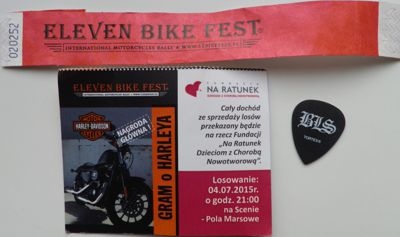 "Eleven Bike Fest", gadżety koncertowe, Wrocław 4.07.2015, fot. Mikele Janicjusz
