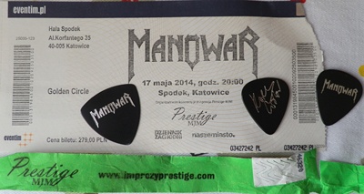 Manowar, gadżety koncertowe, Katowice 17.05.2014, fot. Mikele Janicjusz
