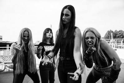 Nervosa (od lewej do prawej: Prika Amaral, Eleni Nota, Diva Satanica i Mia Wallace), fot. Barbara Ciravegna