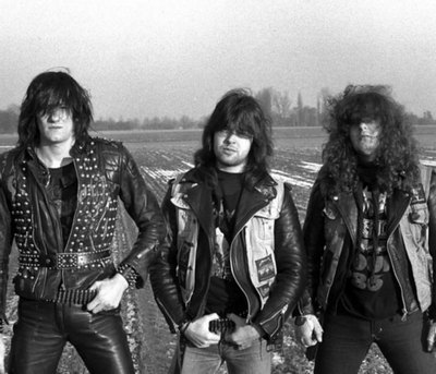 Sodom (od lewej do prawej: Tom Angelripper, Frank Blackfire i Chris Witchhunter), materiały prasowe