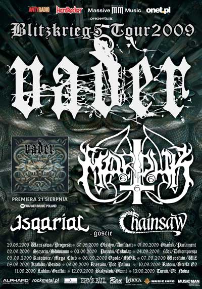 Plakat - Vader, Marduk, Lost Soul, Esqarial