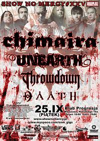 Plakat - Chimaira, Unearth, Throwdown, Daath