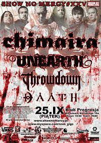 Plakat - Chimaira, Unearth, Throwdown, Daath