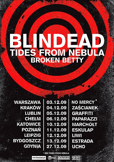 Plakat - Blindead, Tides From Nebula, Broken Betty