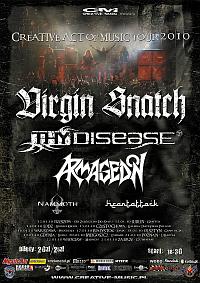 Plakat - Virgin Snatch, Thy Disease, Armagedon