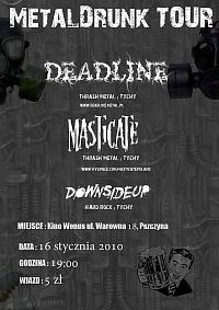 Plakat - Deadline, Masticate, Downsideup