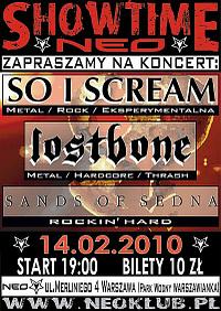 Plakat - So I Scream, Lostbone, Sands of Sedna