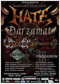 Plakat - Hate, Darzamat, Vedonist, Dragon's Eye