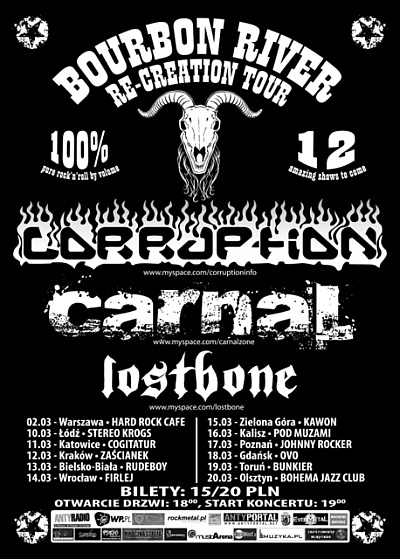 Plakat - Corruption, Carnal, Lostbone