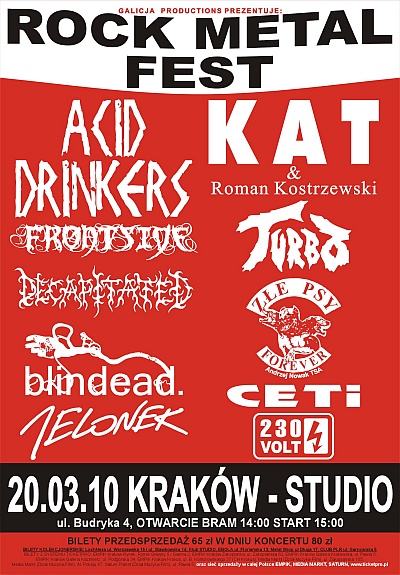 Plakat - Kat & Roman Kostrzewski, Acid Drinkers