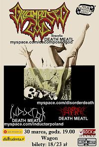 Plakat - Decomposed God, Disorder, Inductor