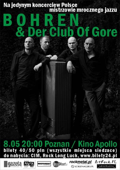 Plakat - Bohren und der Club of Gore