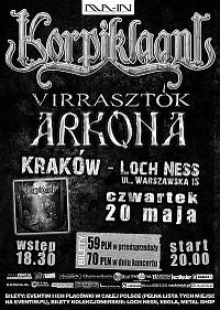 Plakat - Korpiklaani, Arkona, Virrasztók