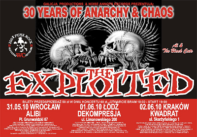Plakat - The Exploited, WC, Al & The Black Cats