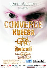 Plakat - Converge, Kylesa, Gaza, Kvelertak