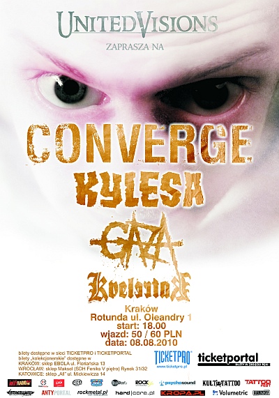 Plakat - Converge, Kylesa, Gaza, Kvelertak