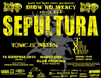 Plakat - Sepultura, Toxic Bonkers, The Supergroup