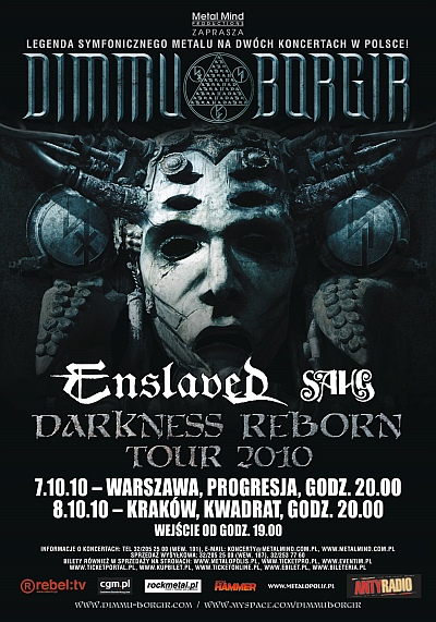 Plakat - Dimmu Borgir, Enslaved, Sahg