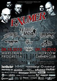 Plakat - Exumer, Quo Vadis, Alastor, Retribution