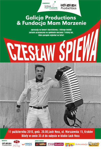 Plakat - Czesław Śpiewa