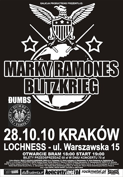 Plakat - Marky Ramone's Blitzkrieg, Dumbs