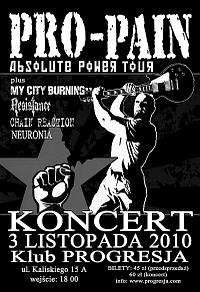 Plakat - Pro-Pain, My City Burning, Resistance