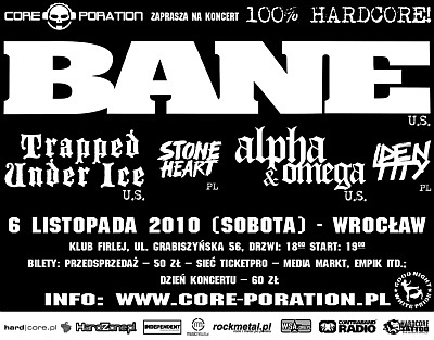 Plakat - Bane, Trapped Under Ice, Alpha & Omega