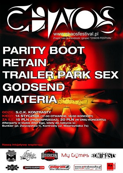 Plakat - Parity Boot, Retain, Trailer Park Sex