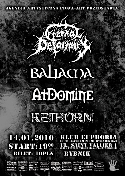 Plakat - Eternal Deformity, Baliama, At Domine