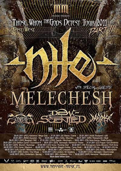 Plakat - Nile, Melechesh, Dew-Scented, DarkRise