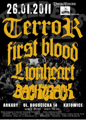 Plakat - Terror, First Blood, Lionheart