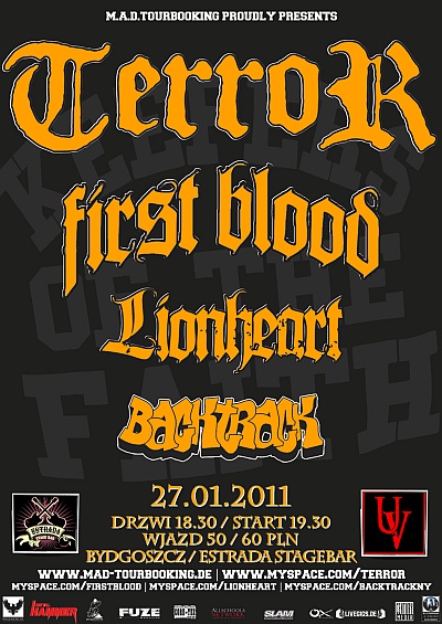 Plakat - Terror, First Blood, Lionheart