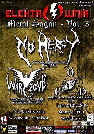 Plakat - No Mercy, War Zone, Guardian of Death