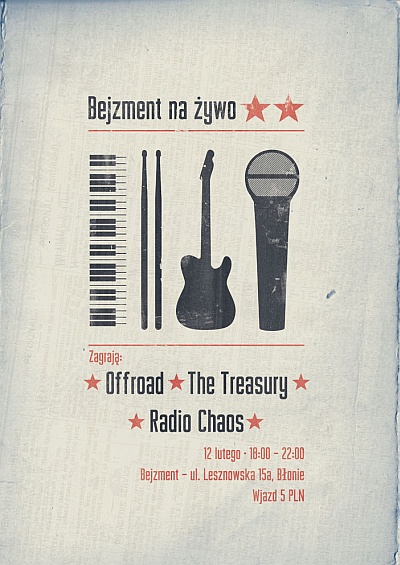 Plakat - Offroad, The Treasury, Radio Chaos