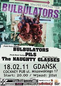 Plakat - Bulbulators, The Pils, The Naughty Glasses